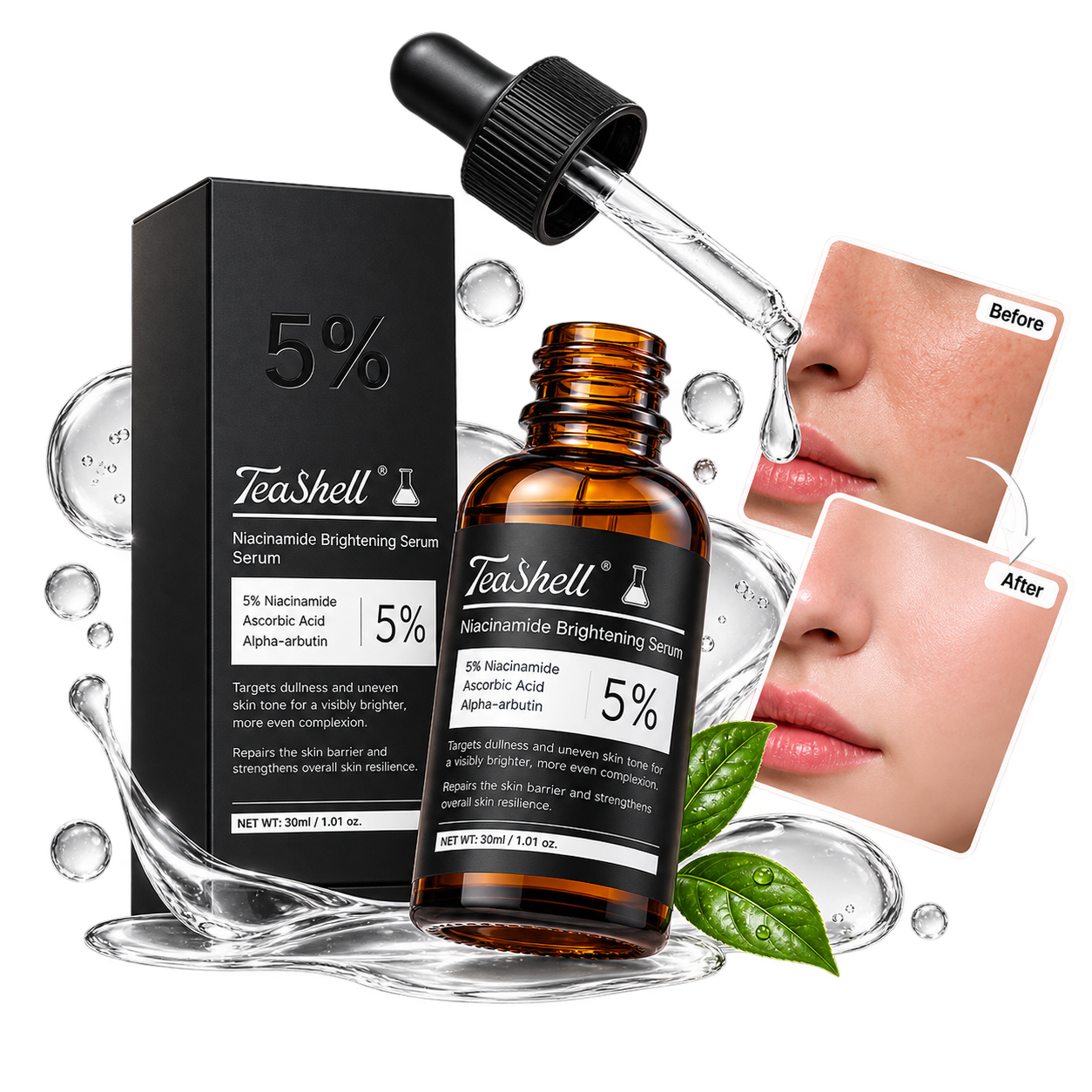 Teashell Niacinamide Serum - gambar utama